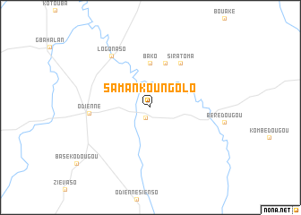 map of Samankoungolo