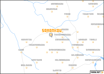 map of Samankou