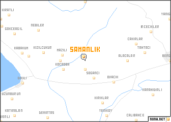 map of Samanlık