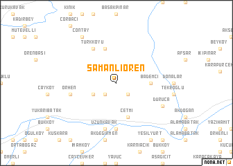 map of Samanlıören