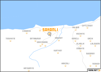 map of Samanlı