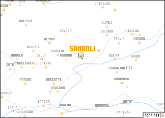 map of Samanlı