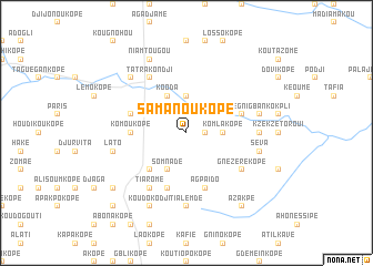 map of Samanoukopé