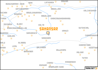 map of Sāmān Sar