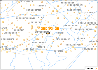 map of Saman Shāh