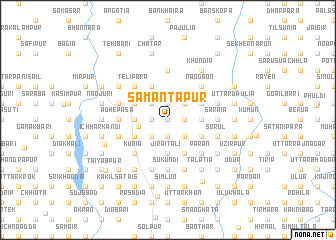 map of Sāmantapur