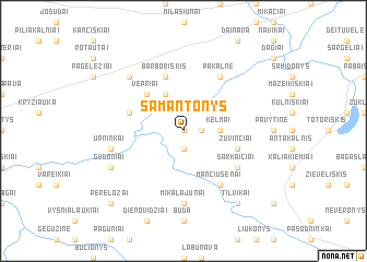 map of Samantonys