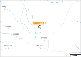 map of Sāmantri