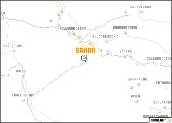 map of Sāmān