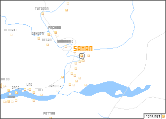 map of Sāmān