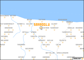 map of Şamaoğlu