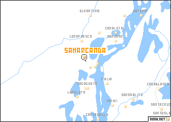 map of Samarcanda