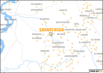 map of Samarcanda