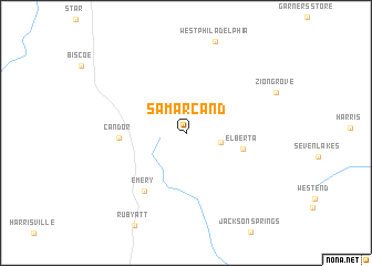 map of Samarcand