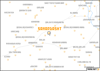 map of S̄amar Dasht