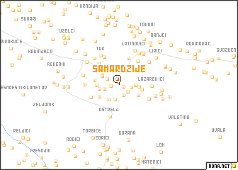 map of Samardžije