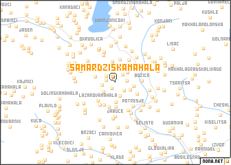 map of Samardžiska Mahala