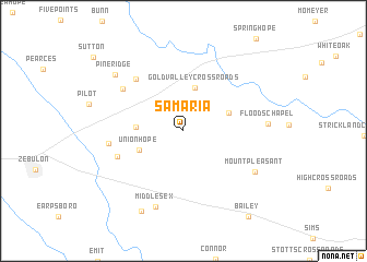 map of Samaria