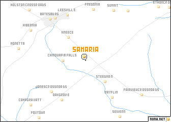 map of Samaria