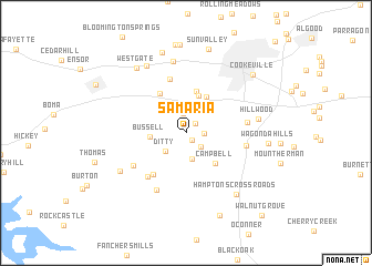 map of Samaria