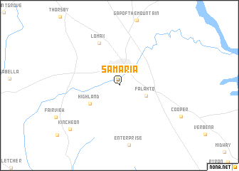 map of Samaria