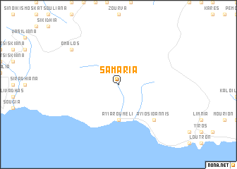 map of Samariá