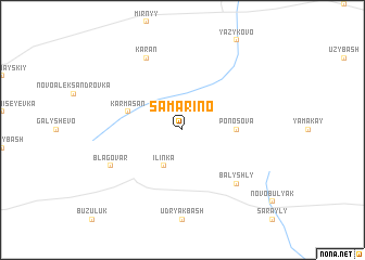 map of Samarino