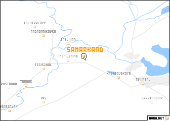 map of Samarkand