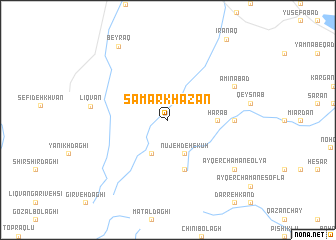 map of S̄amar Khazān