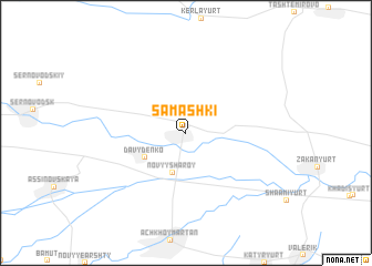 map of Samashki