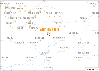 map of Samastún