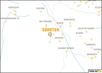 map of Samāteh