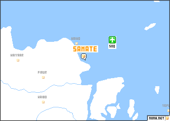 map of Samate