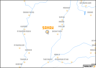 map of Samaw