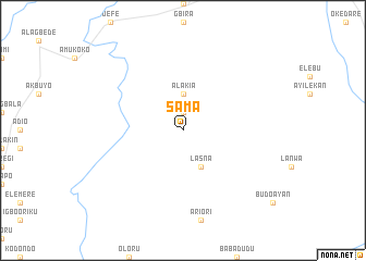 map of Sama