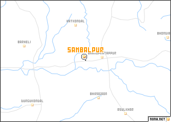 map of Sambalpur