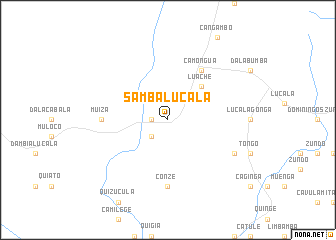 map of Samba Lucala