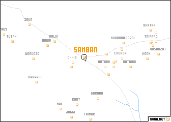 map of Sāmbān