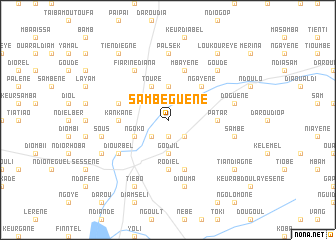 map of Sambé Guene