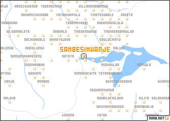 map of Sambesi Mwanje