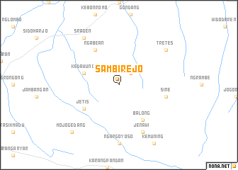 map of Sambirejo