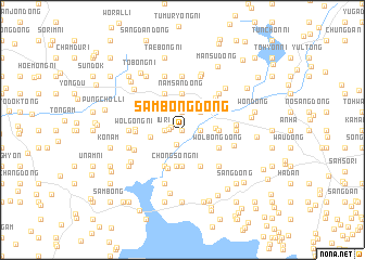 map of Sambong-dong