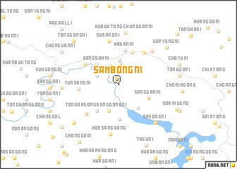 map of Sambong-ni