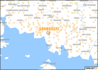 map of Sambong-ni