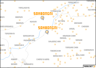 map of Sambong-ni