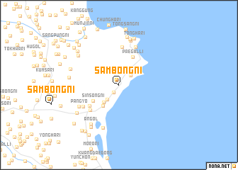 map of Sambong-ni