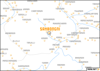 map of Sambong-ni