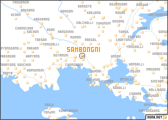 map of Sambong-ni