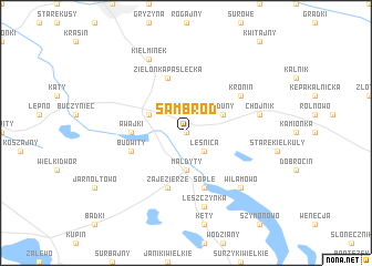 map of Sambród