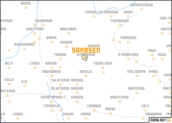 map of Sambsen